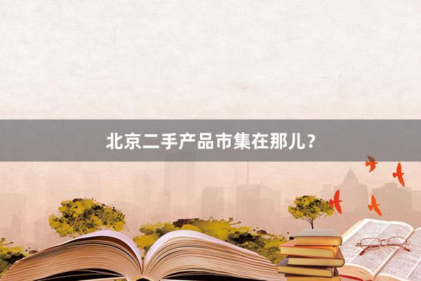 北京二手产品市集在那儿？